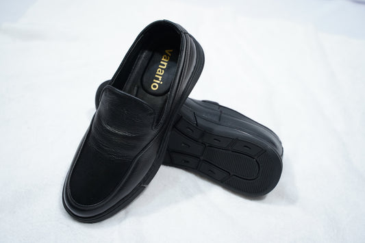 Mocassins de mode décontractées en cuir à talon plat et semelle douce | mocassins doux