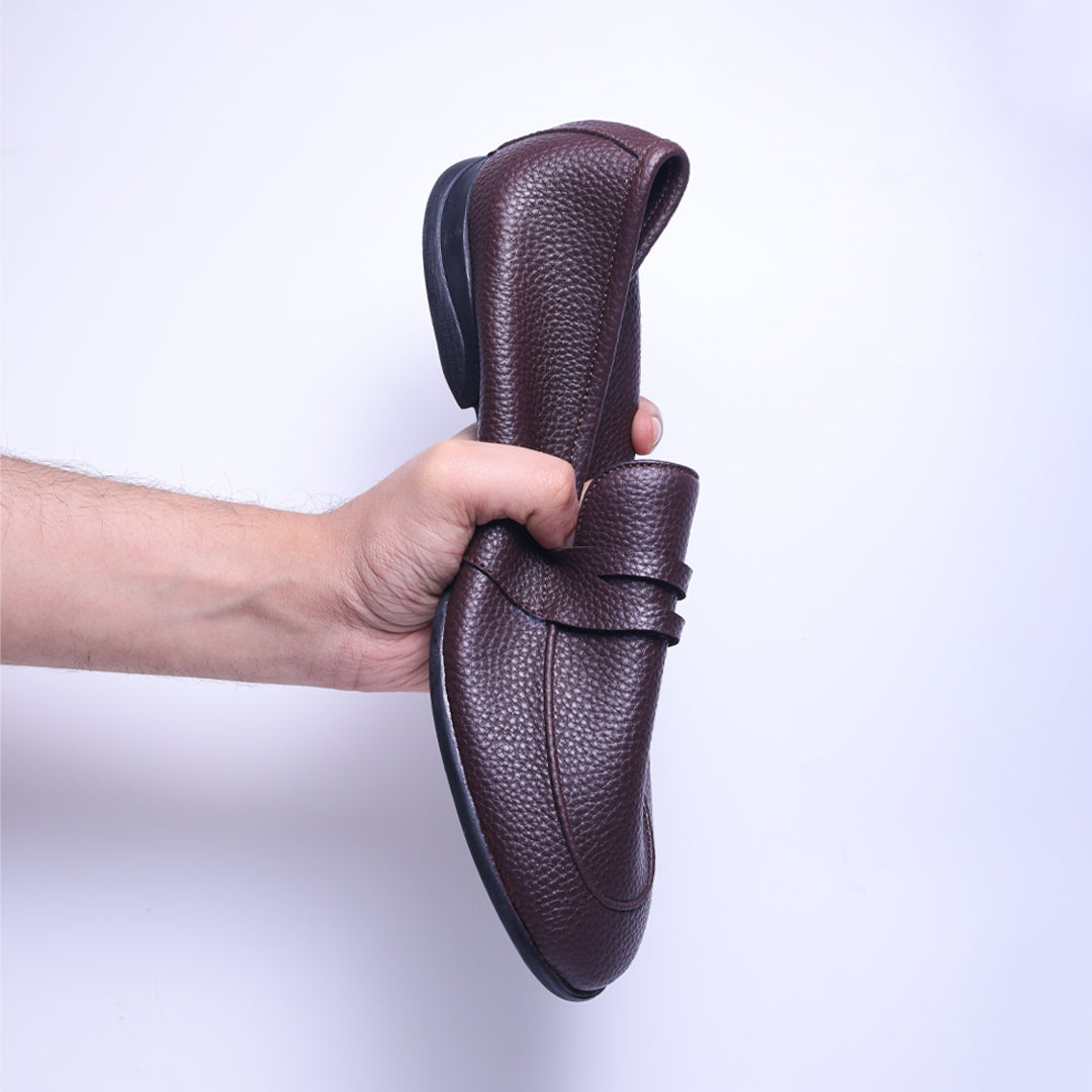 Monkstory Atelier 1950 Flex Penny Moafers 360 - Noir et Marron