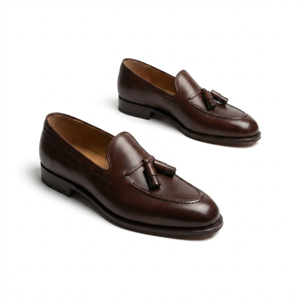 Mocassin en peau de veau Luther Tassel