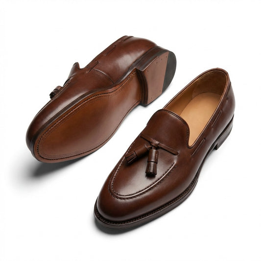 Mocassin en peau de veau Luther Tassel
