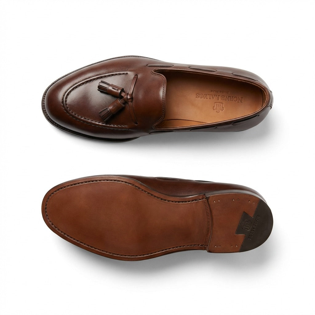 Mocassin en peau de veau Luther Tassel