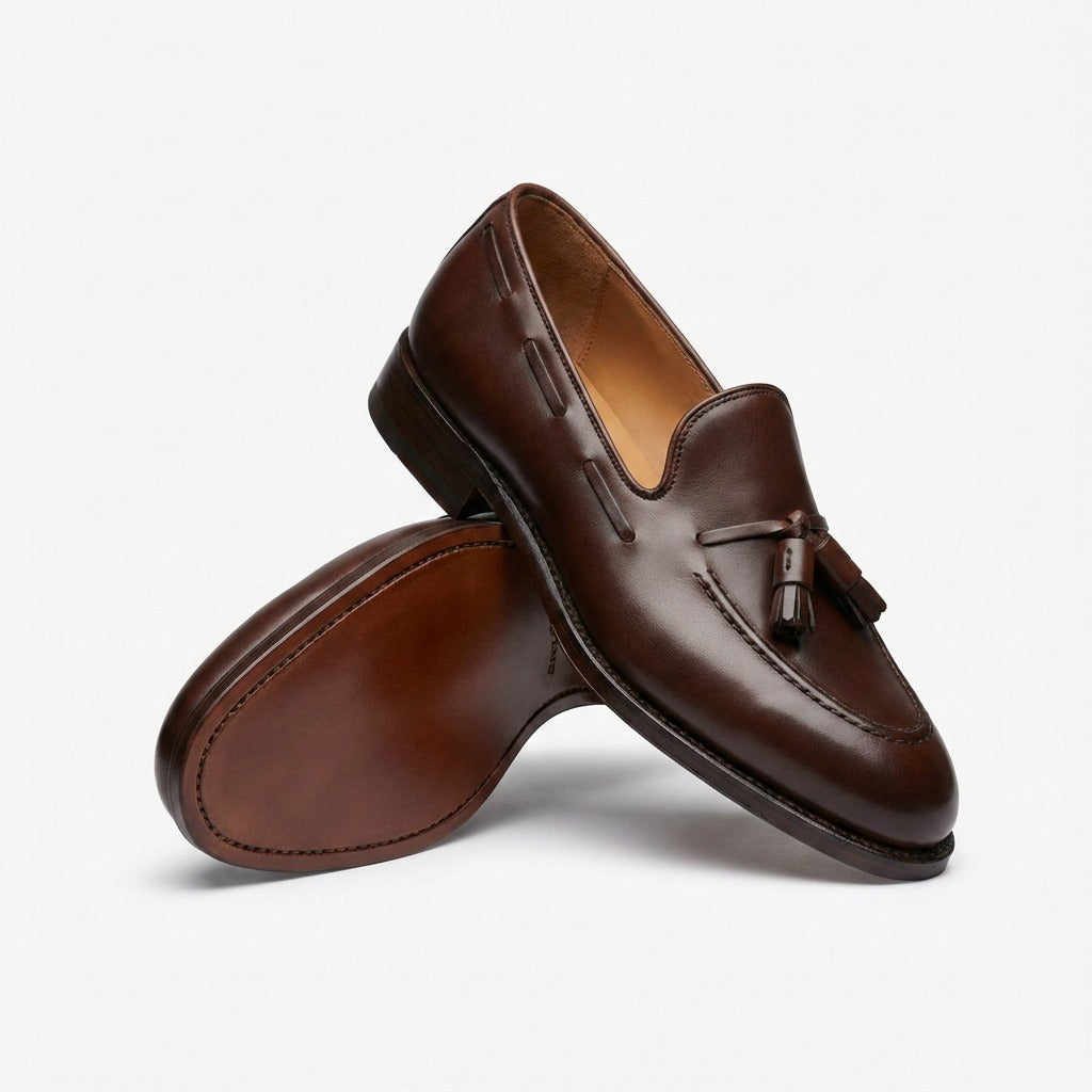Mocassin en peau de veau Luther Tassel