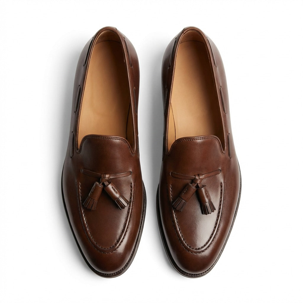 Mocassin en peau de veau Luther Tassel