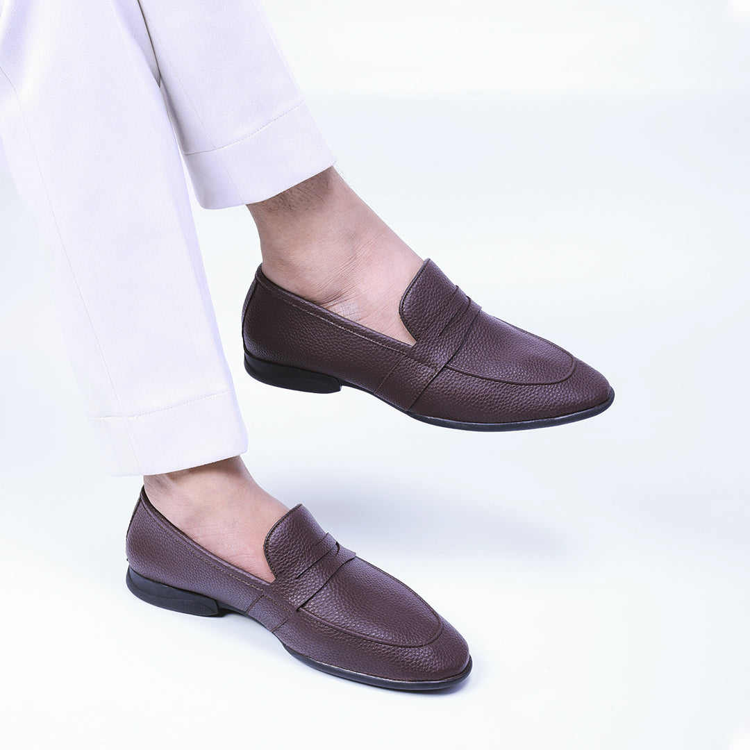 Monkstory Atelier 1950 Flex Penny Moafers 360 - Noir et Marron