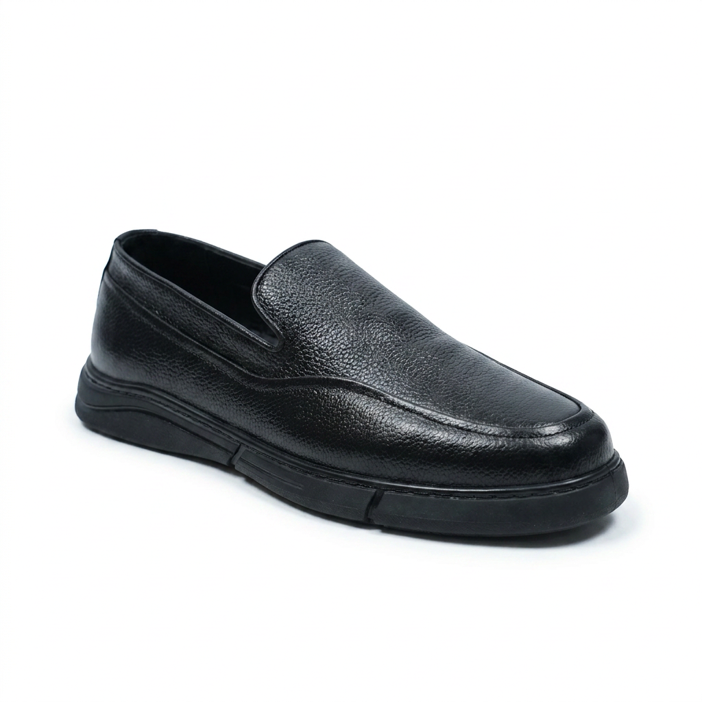 Mocassins de mode décontractées en cuir à talon plat et semelle douce | mocassins doux