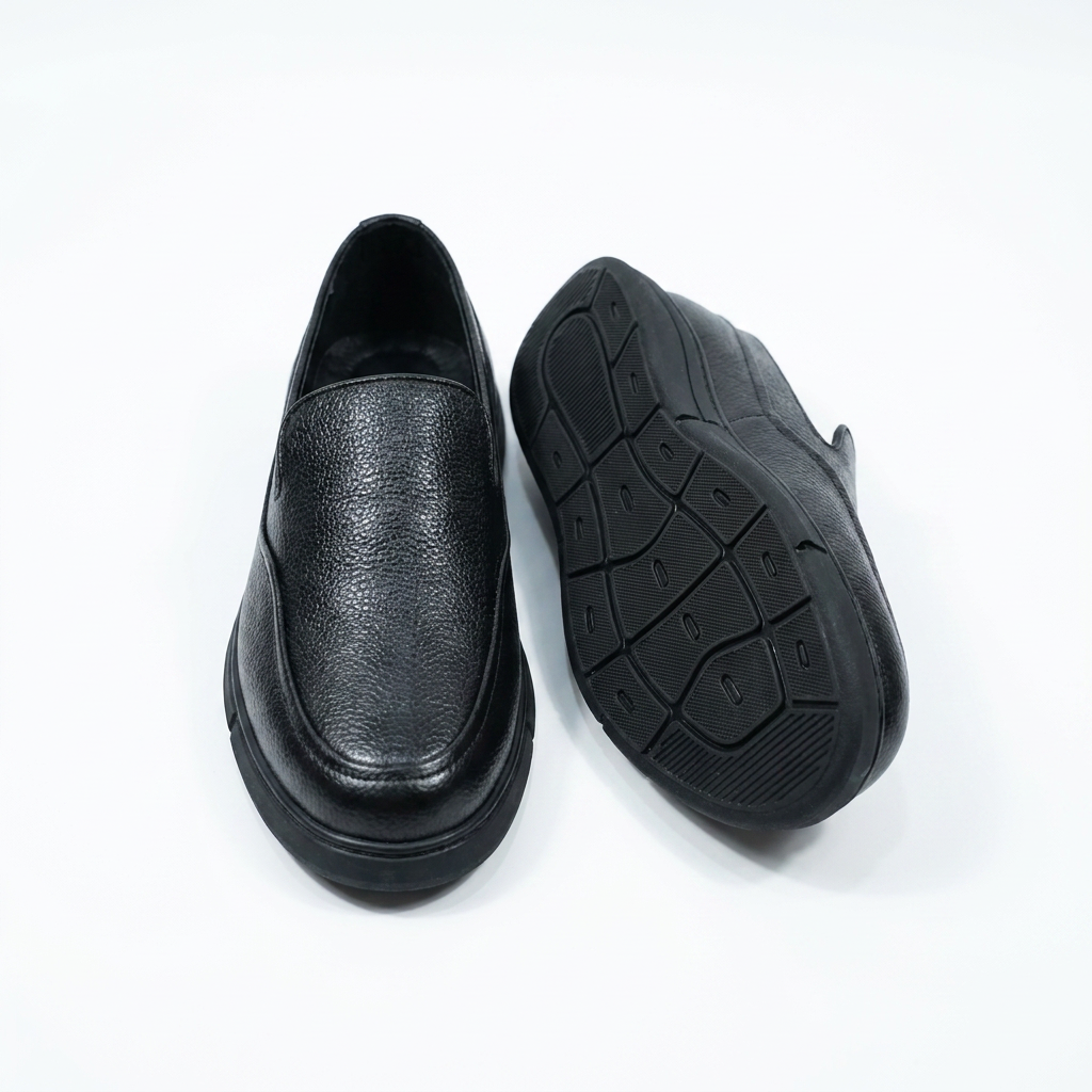 Mocassins de mode décontractées en cuir à talon plat et semelle douce | mocassins doux