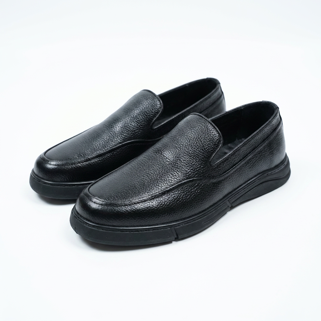 Mocassins de mode décontractées en cuir à talon plat et semelle douce | mocassins doux