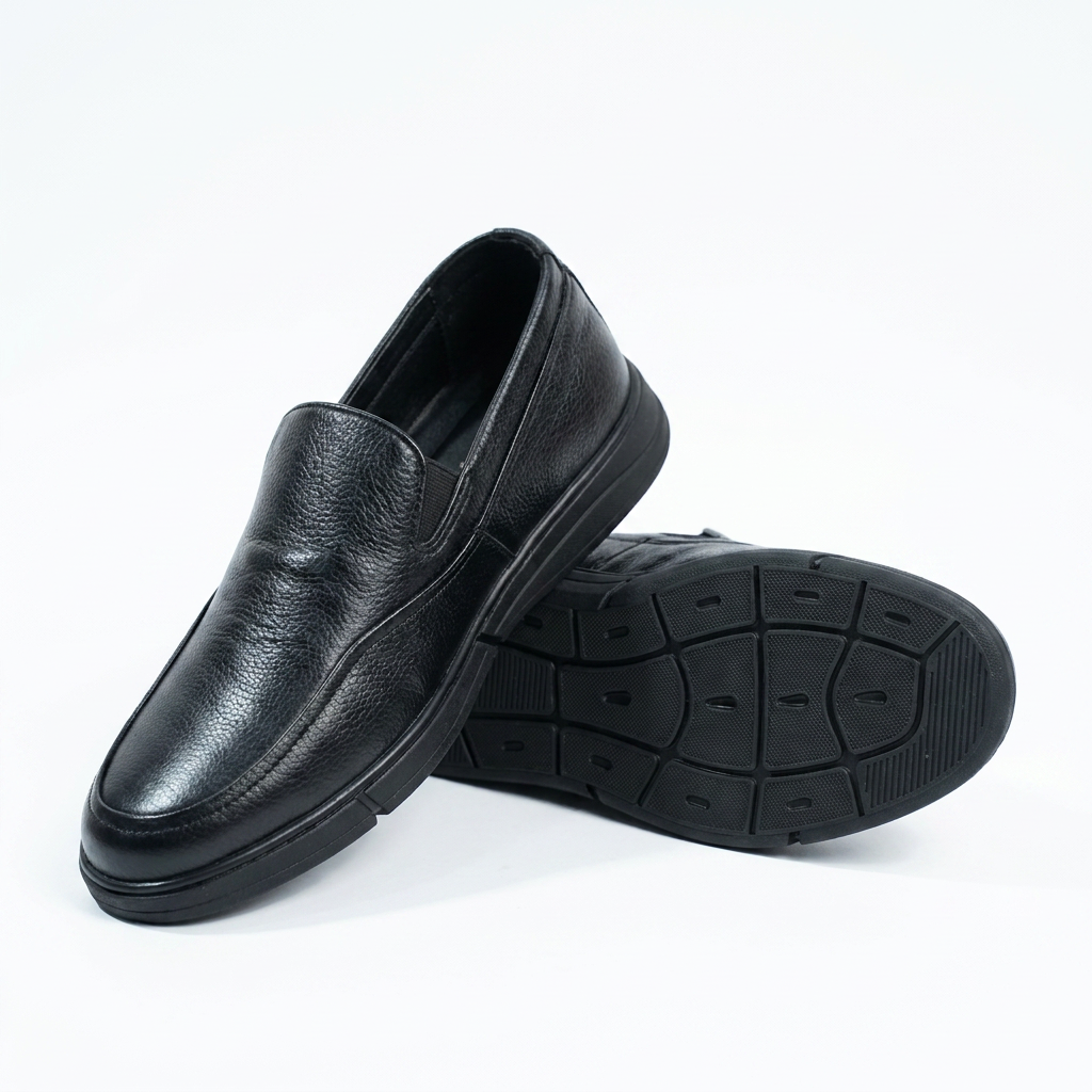 Mocassins de mode décontractées en cuir à talon plat et semelle douce | mocassins doux