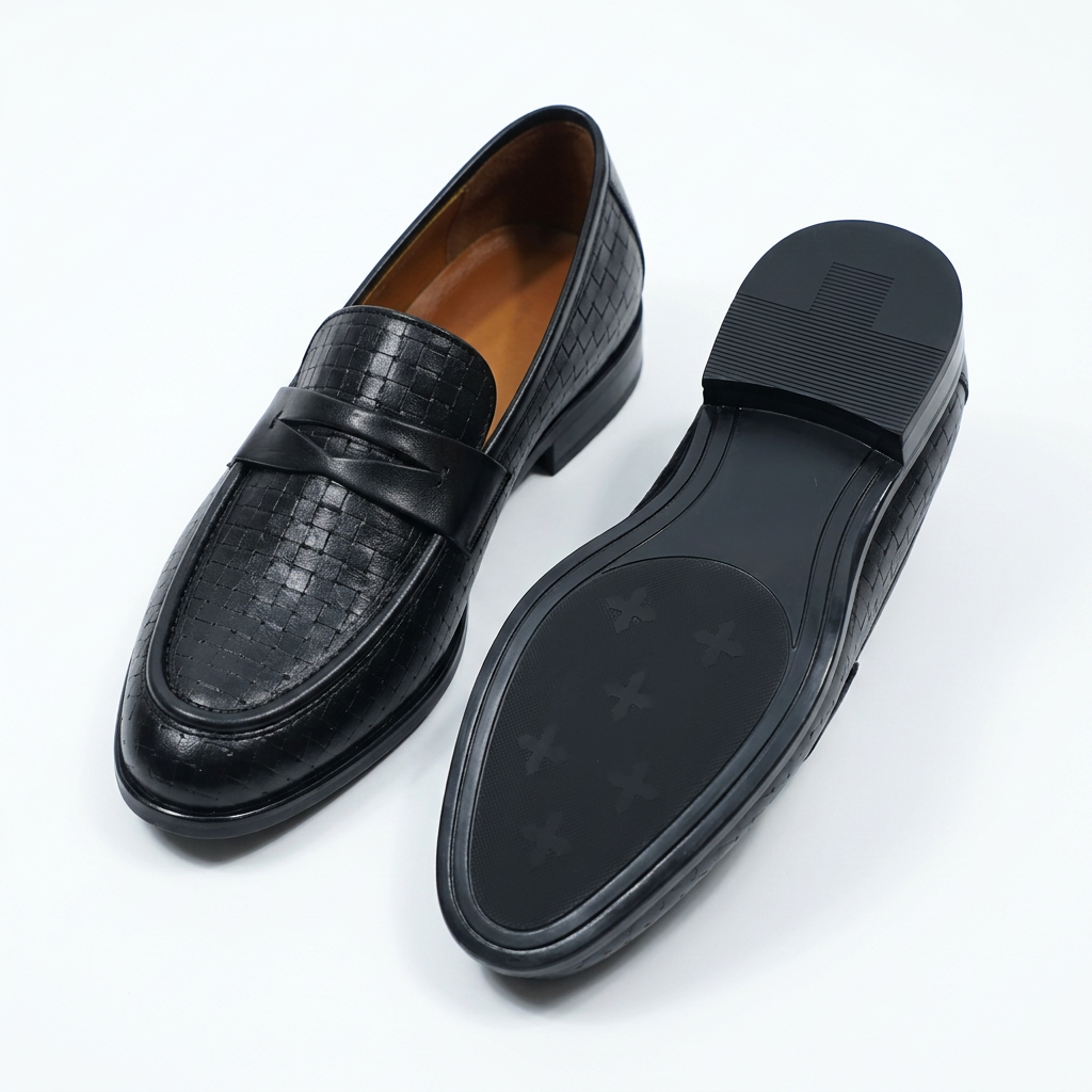 Monkstory Atelier 1950 Flex Penny Moafers 360 - Noir