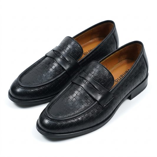 Monkstory Atelier 1950 Flex Penny Moafers 360 - Noir